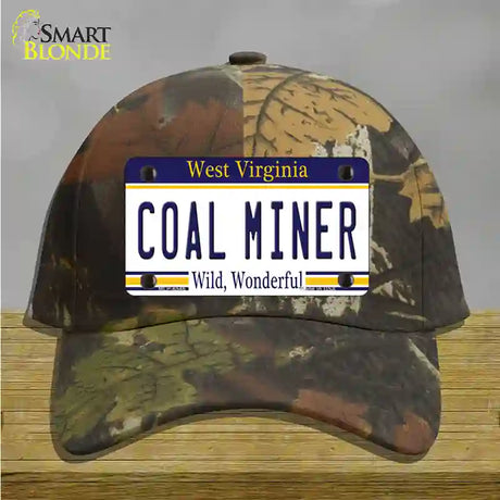 Coal Miner West Virginia Novelty License Plate Hat Cotton / Camoflauge