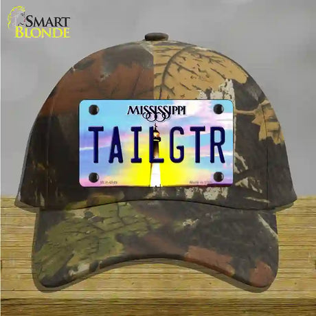 Tailgtr Mississippi Novelty License Plate Hat Cotton / Camoflauge