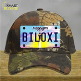 Biloxi Mississippi Novelty License Plate Hat Cotton / Camoflauge