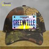 Greenville Mississippi Novelty License Plate Hat Cotton / Camoflauge