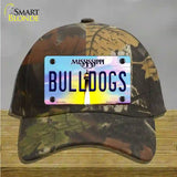 Bulldogs Mississippi Novelty License Plate Hat Cotton / Camoflauge