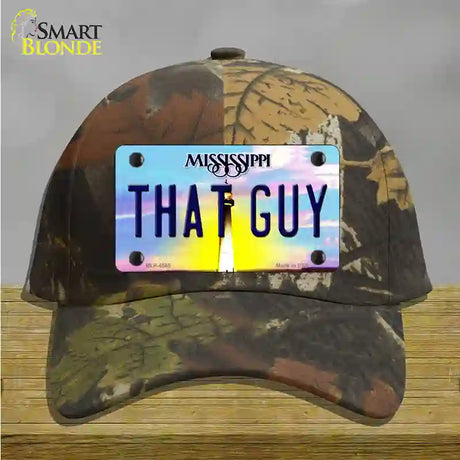 That Guy Mississippi Novelty License Plate Hat Cotton / Camoflauge