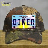 Biker Mississippi Novelty License Plate Hat Cotton / Camoflauge