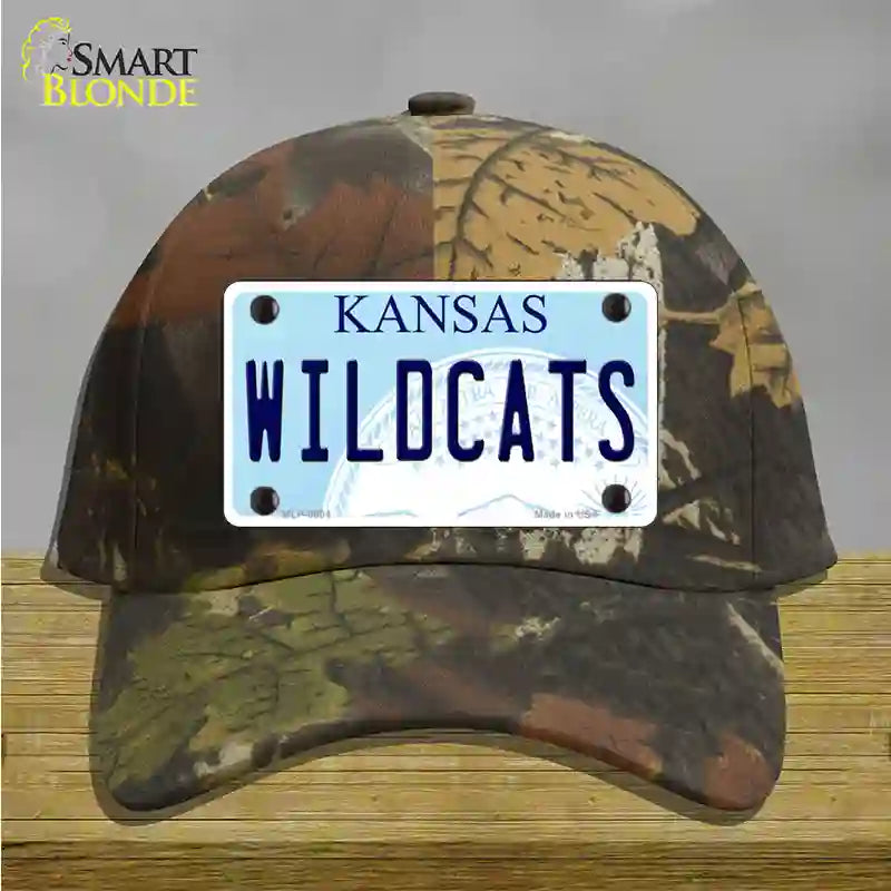 Wildcats Kansas Novelty License Plate Hat Cotton / Camoflauge