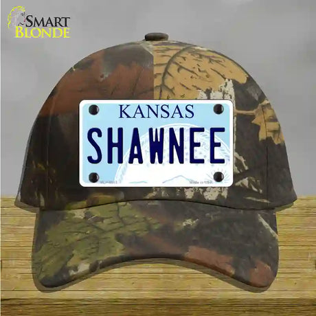 Shawnee Kansas Novelty License Plate Hat Cotton / Camoflauge