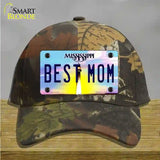 Best Mom Mississippi Novelty License Plate Hat Cotton / Camoflauge