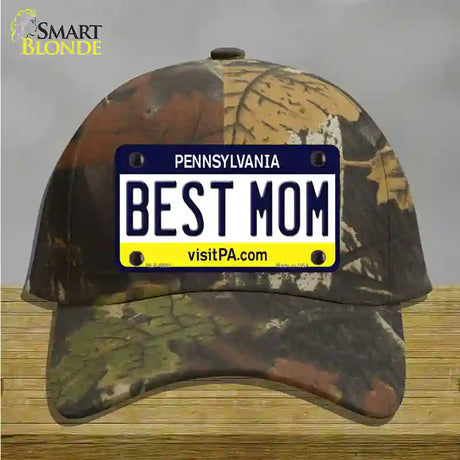 Best Mom Pennsylvania State Novelty License Plate Hat Cotton / Camoflauge