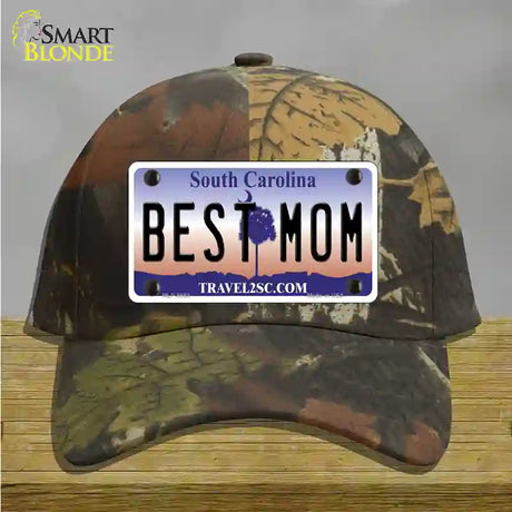 Best Mom South Carolina Novelty License Plate Hat Cotton / Camoflauge