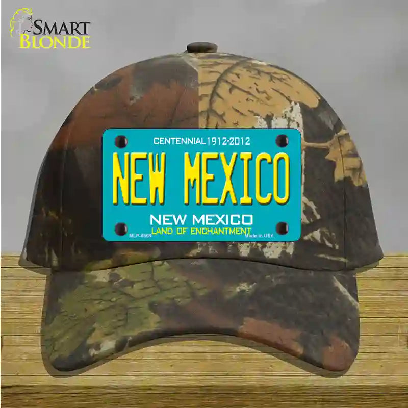 New Mexico Novelty License Plate Hat Cotton / Camoflauge