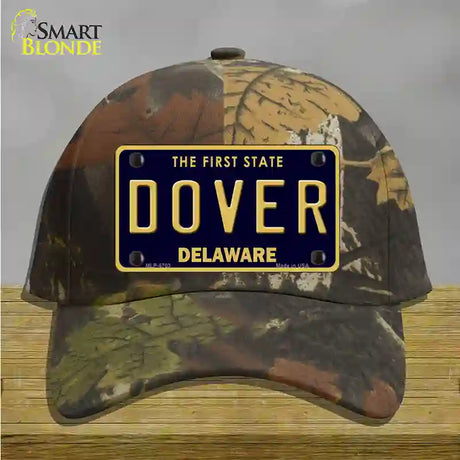 Dover Delaware Novelty License Plate Hat Cotton / Camoflauge