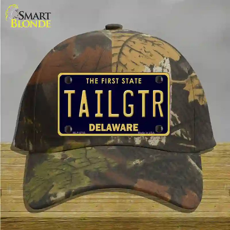 Tailgtr Delaware Novelty License Plate Hat Cotton / Camoflauge