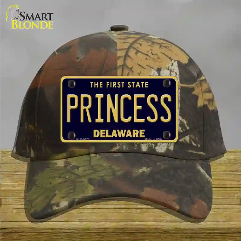 Princess Delaware Novelty License Plate Hat Cotton / Camoflauge