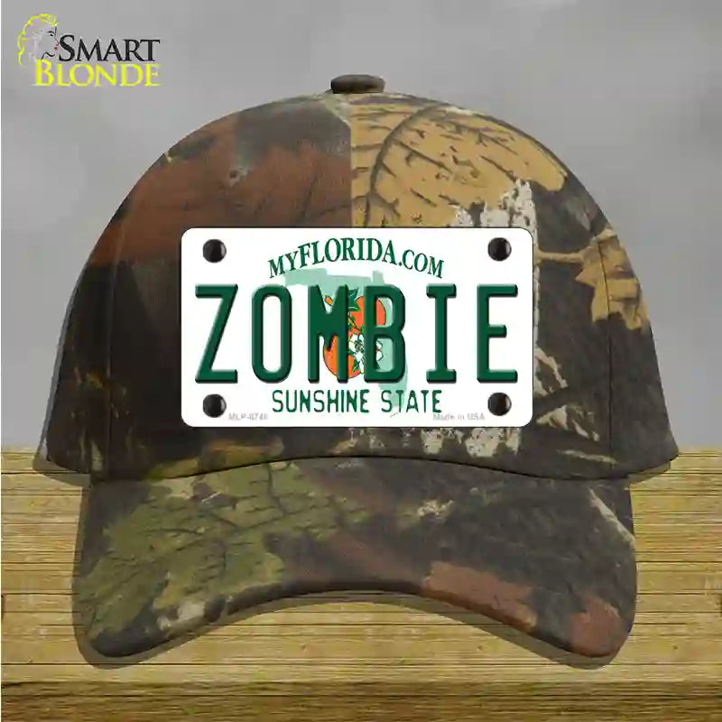 Zombie Florida Novelty License Plate Hat Cotton / Camoflauge