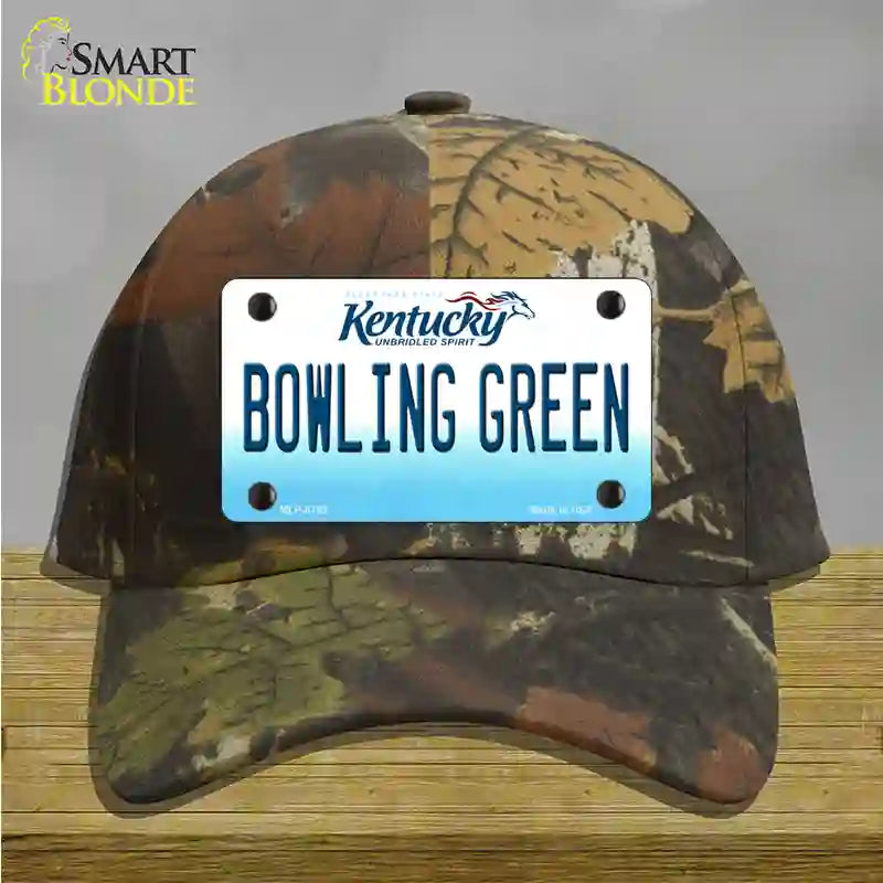 Bowling Green Kentucky Novelty License Plate Hat Cotton / Camoflauge