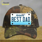 Best Dad Kentucky Novelty License Plate Hat Cotton / Camoflauge