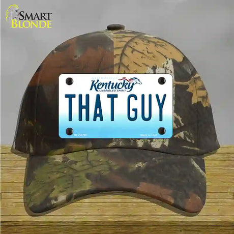 That Guy Kentucky Novelty License Plate Hat Cotton / Camoflauge