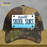 Skool Suks Kentucky Novelty License Plate Hat Cotton / Camoflauge