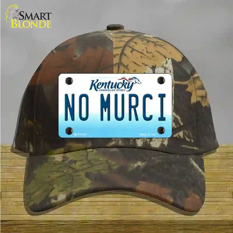 No Murci Kentucky Novelty License Plate Hat Cotton / Camoflauge