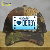 I Love Derby Kentucky Novelty License Plate Hat Cotton / Camoflauge