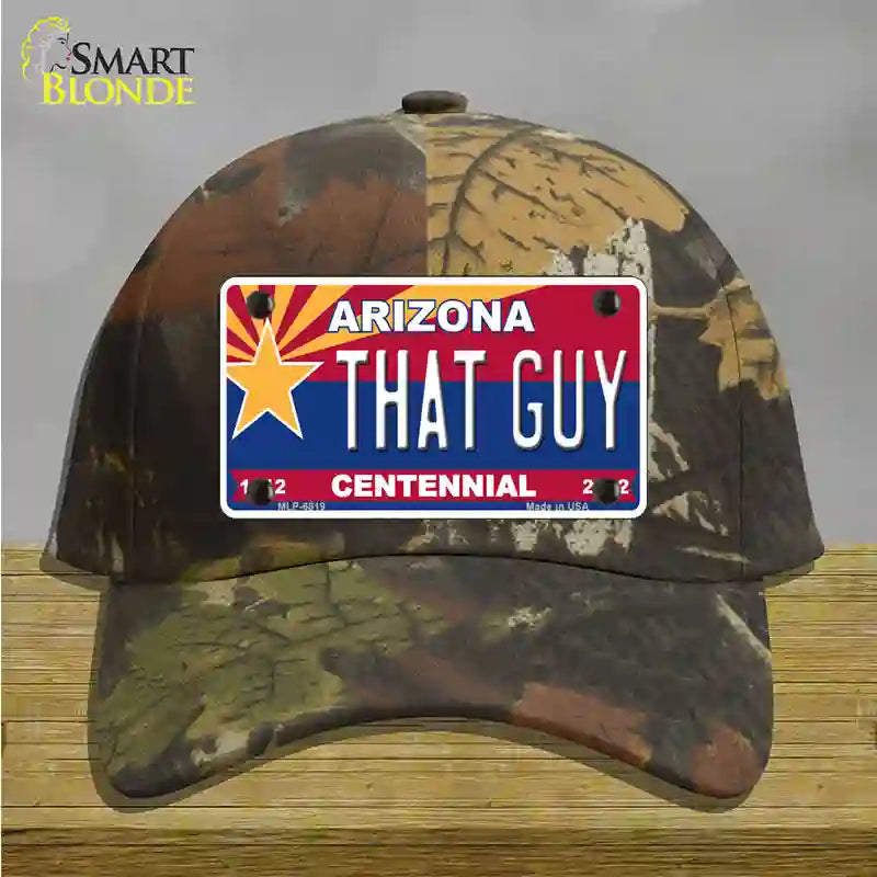 Arizona Centennial That Guy Novelty License Plate Hat Cotton / Camoflauge