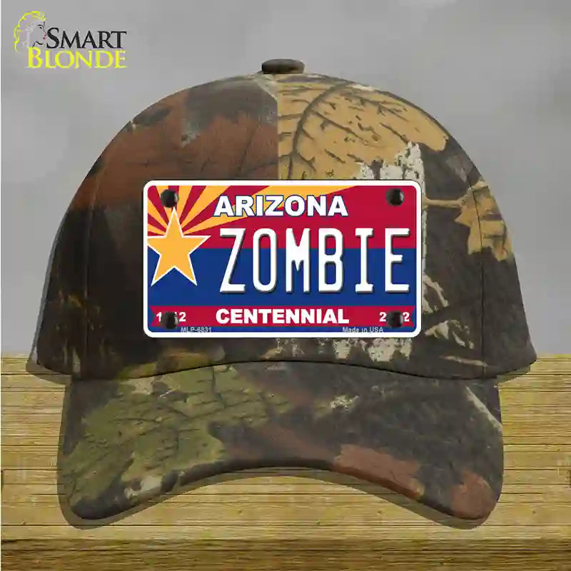 Arizona Centennial Zombie Novelty License Plate Hat Cotton / Camoflauge