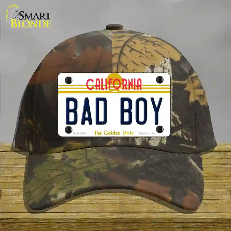 Bad Boy California Novelty License Plate Hat Cotton / Camoflauge