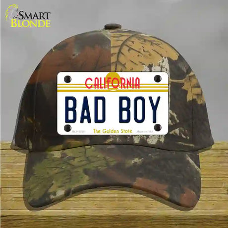 Bad Boy California Novelty License Plate Hat Cotton / Camoflauge