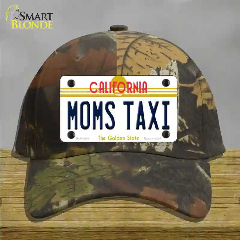 Moms Taxi California Novelty License Plate Hat Cotton / Camoflauge