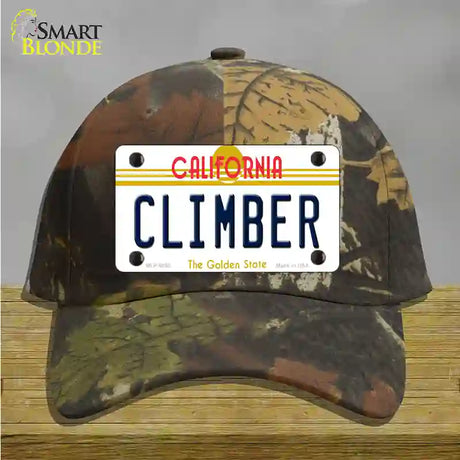 Climber California Novelty License Plate Hat Cotton / Camoflauge