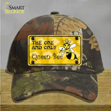 Queen Bee Yellow Novelty License Plate Hat Cotton / Camoflauge