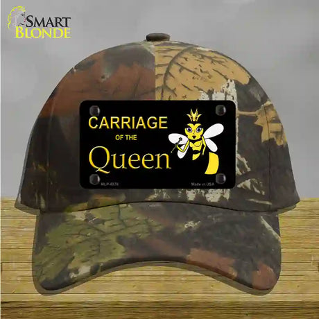 Carriage Of Queen Bee Novelty License Plate Hat Cotton / Camoflauge