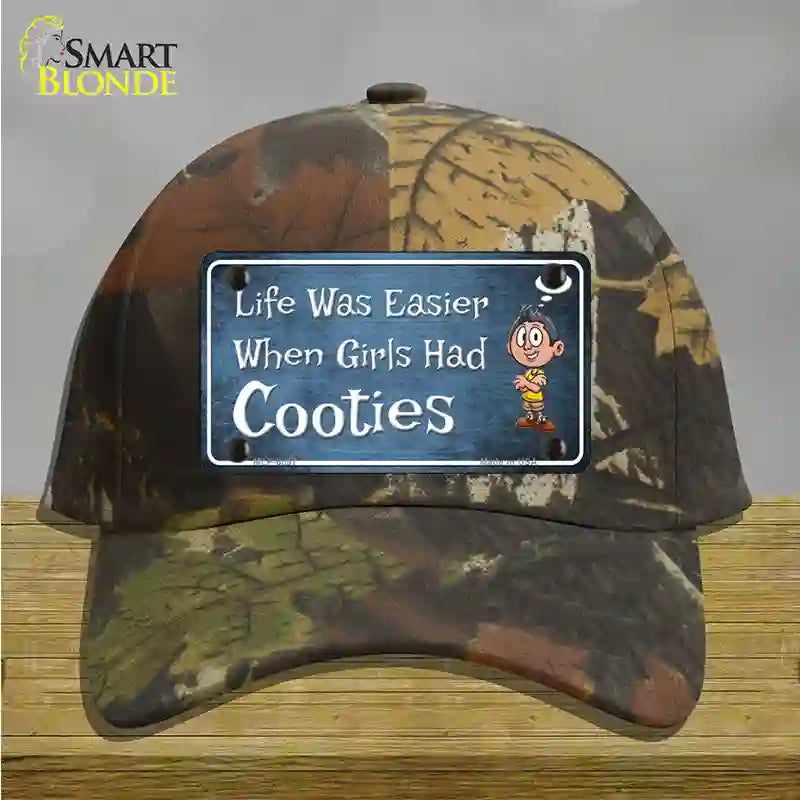 When Girls Had Cooties Novelty License Plate Hat Cotton / Camoflauge