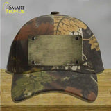 Gold Oil Rubbed Solid Novelty License Plate Hat Cotton / Camoflauge