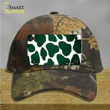 Green White Giraffe Oil Rubbed Novelty License Plate Hat Cotton / Camoflauge