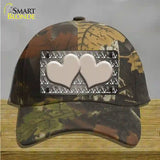 Tan White Anchor Hearts Oil Rubbed Novelty License Plate Hat Cotton / Camoflauge