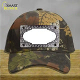 Black White Anchor Scallop Oil Rubbed Novelty License Plate Hat Cotton / Camoflauge