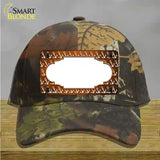 Orange White Anchor Scallop Oil Rubbed Novelty License Plate Hat Cotton / Camoflauge