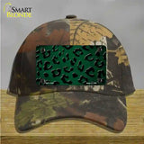 Green Black Cheetah Oil Rubbed Novelty License Plate Hat Cotton / Camoflauge