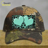 Mint Black Cheetah Hearts Oil Rubbed Novelty License Plate Hat Cotton / Camoflauge