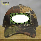 Lime Green Black Cheetah Scallop Oil Rubbed Novelty License Plate Hat Cotton / Camoflauge