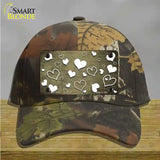 Gold White Love Oil Rubbed Novelty License Plate Hat Cotton / Camoflauge