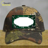 Green White Scallop Butterfly Oil Rubbed Novelty License Plate Hat Cotton / Camoflauge