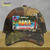 Kona Hawaii State Novelty License Plate Hat Cotton / Camoflauge