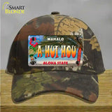 A Hui Hou Hawaii State Novelty License Plate Hat Cotton / Camoflauge