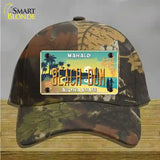 Beach Bum Hawaii Pineapple Novelty License Plate Hat Cotton / Camoflauge