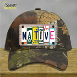 Native License Plate Art Wood Novelty License Plate Hat Cotton / Camoflauge