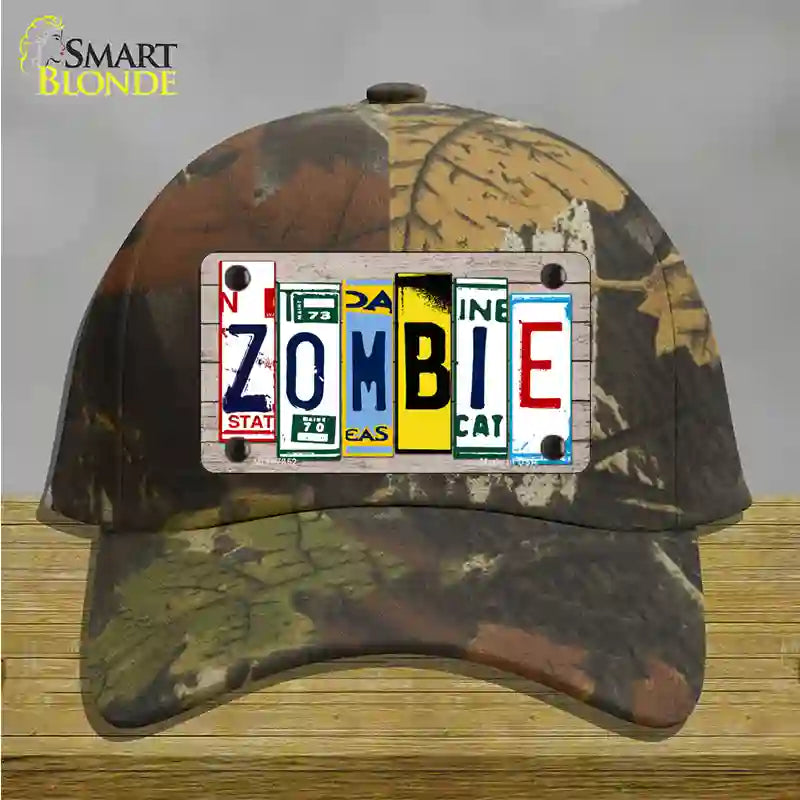 Zombie License Plate Art Wood Novelty License Plate Hat Cotton / Camoflauge