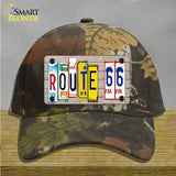 Route 66 License Plate Art Wood Novelty License Plate Hat Cotton / Camoflauge