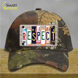 Respect Wood License Plate Art Novelty License Plate Hat Cotton / Camoflauge