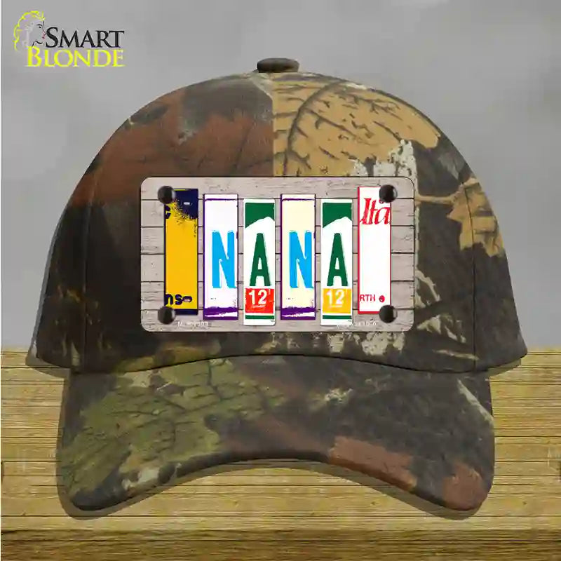 Nana Wood License Plate Art Novelty License Plate Hat Cotton / Camoflauge